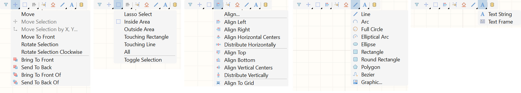 Component Library Editor - Active bar