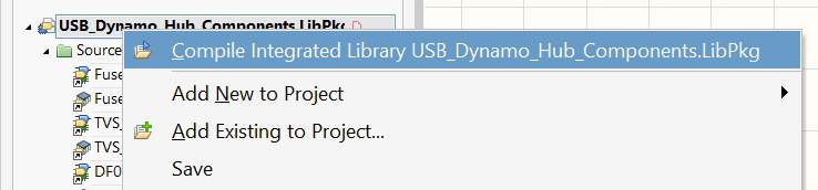 Compile Integrated Library