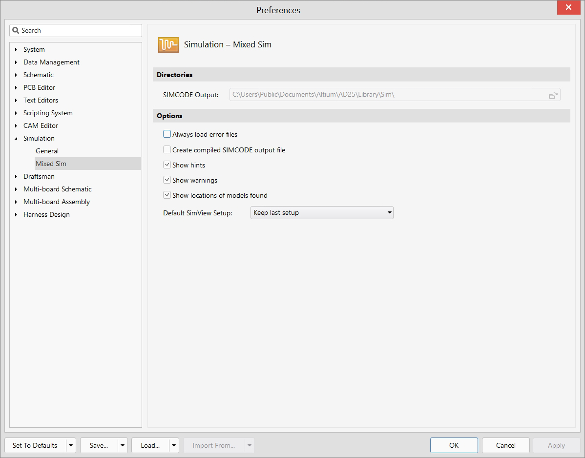 Simulation - Preferences - Mixed Sim
